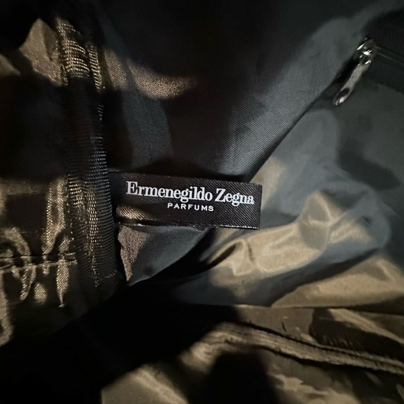 Ermenegildo Zegna Parfums Duffel Bag Canvas Weekender Travel Overnight Gym Black - Picture 4 of 8